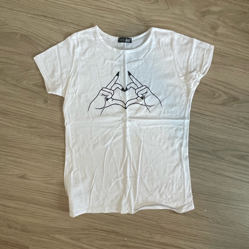White Heart Hands Women’s Shirt